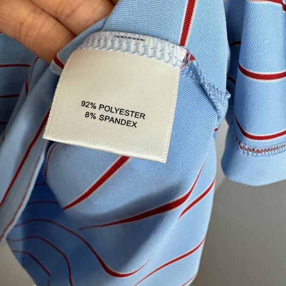 Peter Millar Summer Comfort Mens XXL Striped Golf Polo Shirt Performance Sz. XXL - Picture 6 of 6